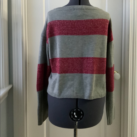 Grace Elements Cropped Crewneck Sweater NWT - Picture 5 of 8